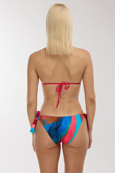 AYYILDIZ 4602 Blue Fuchsia Patterned Bikini Set