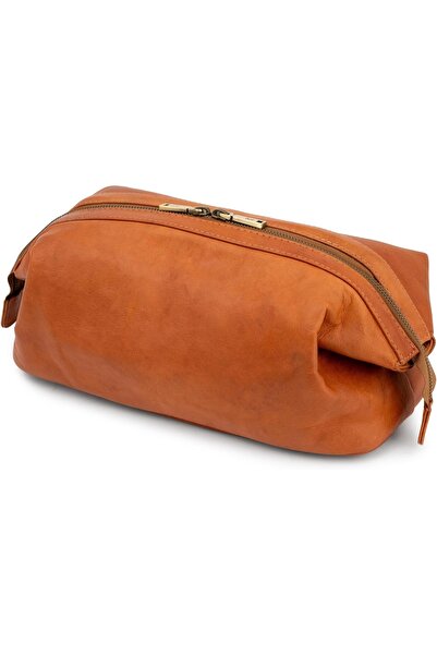 Berliner Bags I XL Brown Leather Cosmetic & Travel Care Bag Unisex Vintage Style