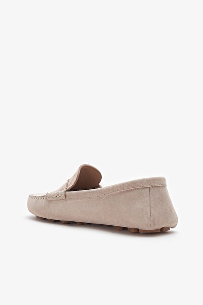 Louis Cardy Riley Beige Genuine Leather Women's Ballerinas