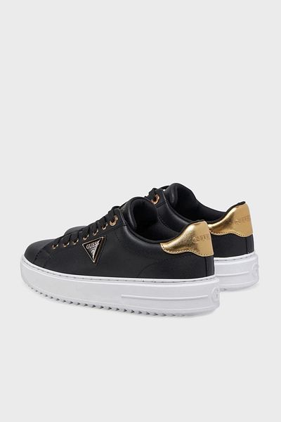 Guess Denesa12 Women's Black/Yellow Sneaker Fljd12Lea12-Blkgo