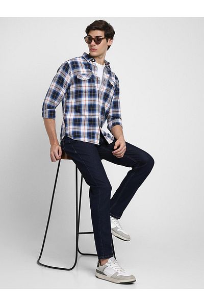 Dennis Lingo By Styli Checked Long Sleeves Casual Shirt