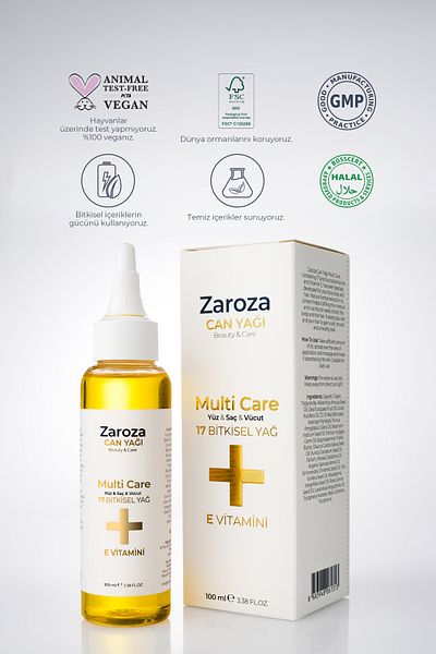 ZAROZA Face and Body Moisturizer, Nourishing, Repairing and Anti-Shedding for Hair 17 Natural Oils Vitamin E