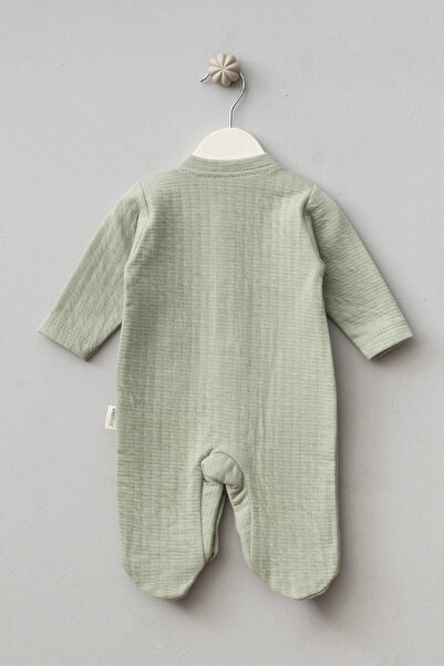 Bebitof Cute Puppy Patterned Muslin Baby Jumpsuit