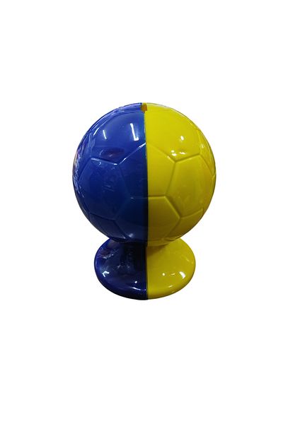 Ayver Colorful Plastic Fan Money Box Detachable Easy to Disassemble Toy Yellow-Dark Blue 15 cm