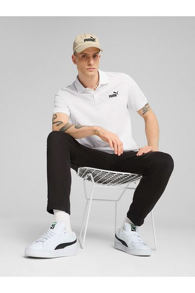 Puma Essential Logo Print Polo Neck T-Shirt