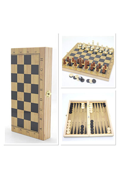 CT STONES Wooden Chess and Backgammon Set Alk4242