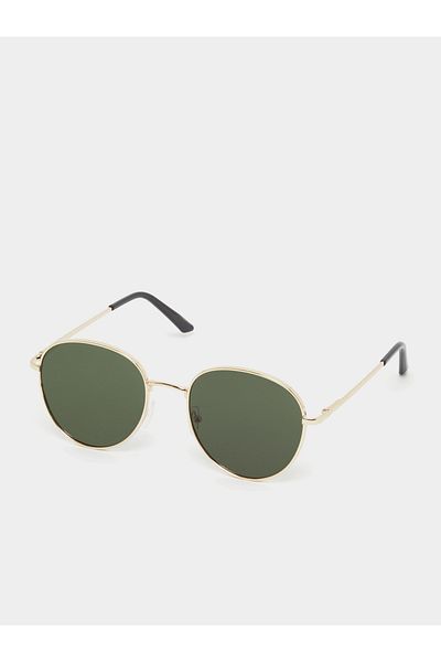 Styli Green Round Sunglasses with Nose Pads