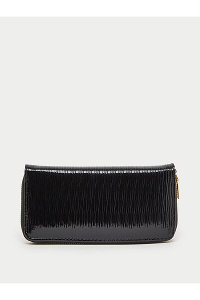 Styli Textured Zip-Around Wallet