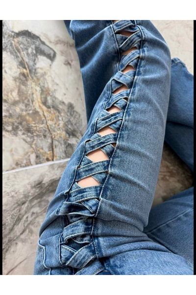 DENİKK Pantaloni Palazzo cu picior largi cu design special KTrend