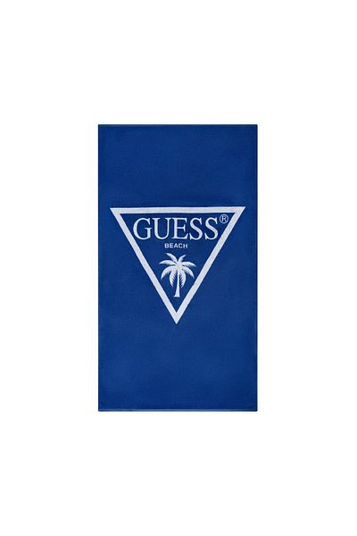 Guess Jacq Palm Triangle Logo Towel Women's Blue Towel E5Gz14Sg00P-G7M1