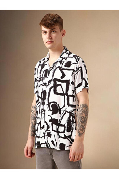 Dennis Lingo By Styli Abstract Print Button-Down Shirt