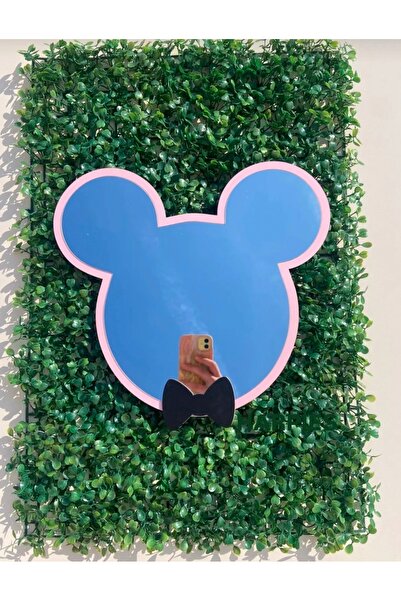 Genel Markalar Çocuk Odası Duvar Dekorasyon | Ahşap Mickey Mause Pleksi Ayna