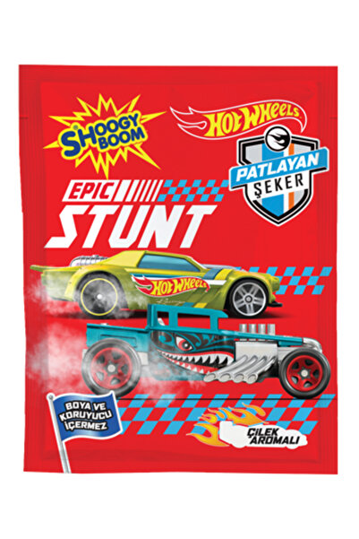 HOT WHEELS Çilek Aromalı Patlayan Şeker 7 Gr. 1 Adet