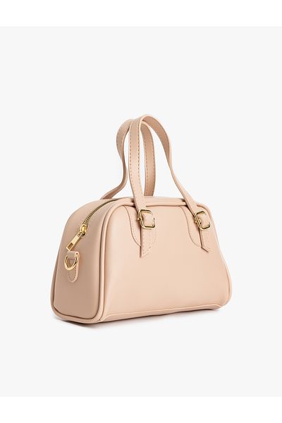 Koton Faux Leather Zippered Strap Shoulder Bag with Handle