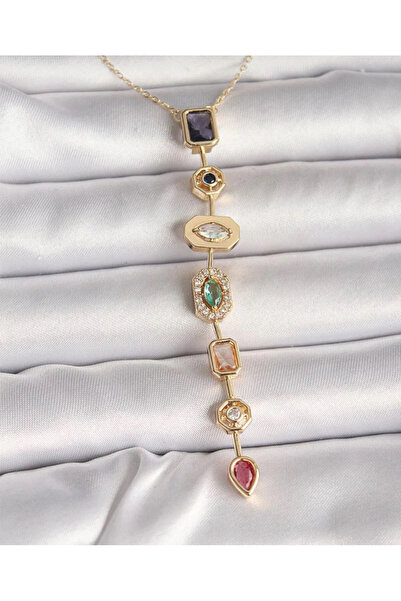 Miral Bijuteri 7 Elements Colorful Melis Görel Low-Cut Necklace 316L