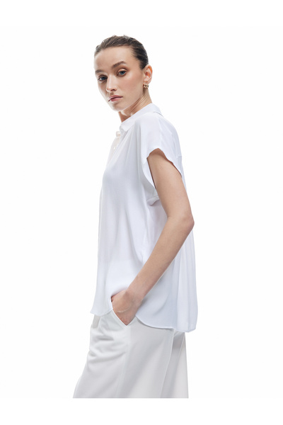 Koton Viscose Classic Collar Sleeveless Shirt