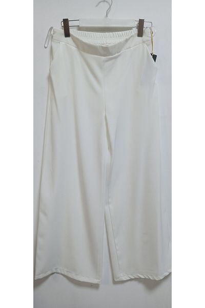 AKŞEN GİYİM Γυναικείο Palazzo Loose Leg, Ελαστική μέση με ψηλή μέση με δύο τσέπες κατάλληλο για παντελόνι