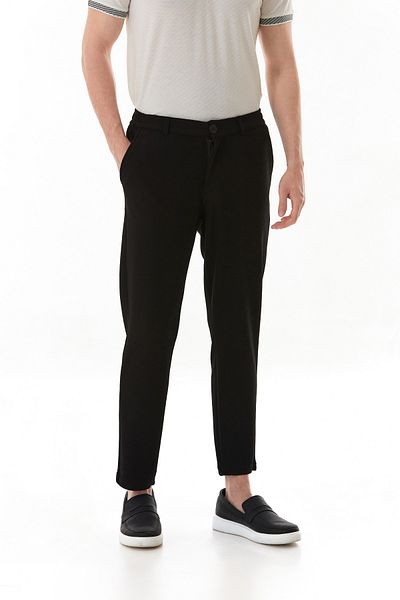 Fulla Moda Παντελόνι Jogger από ύφασμα βάφλα με τσέπες