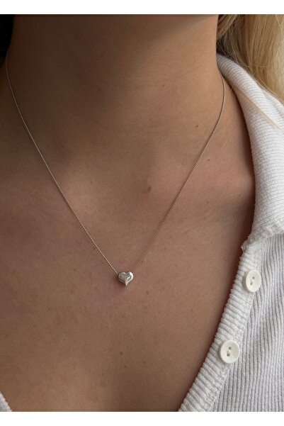 KİLİGİSTANBUL Nazar, Çift Taraflı Minimal Gümüş Renk Kolye