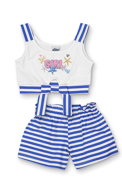 DPARİS Costum cu dungi pentru fete