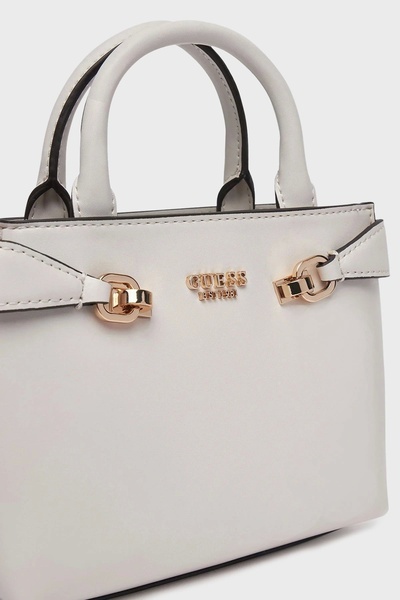 Guess LORELEI MINI SATCHEL Жіноча міні-сумка Екрю HWVG9639760-BON