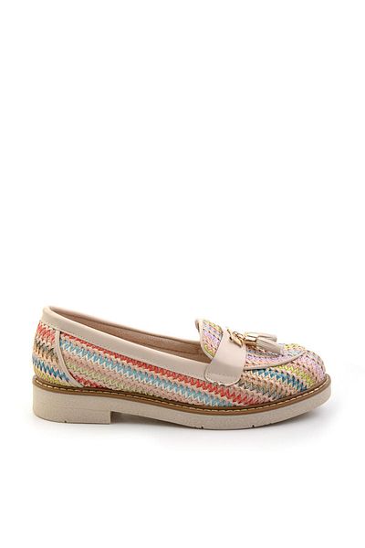 Bambi Pantofi de damă bej multicolori K 01257060828