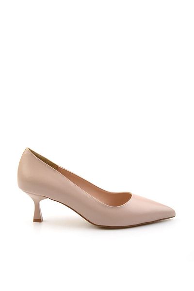 Bambi Pantofi clasici cu toc de damă bej K 01209078209