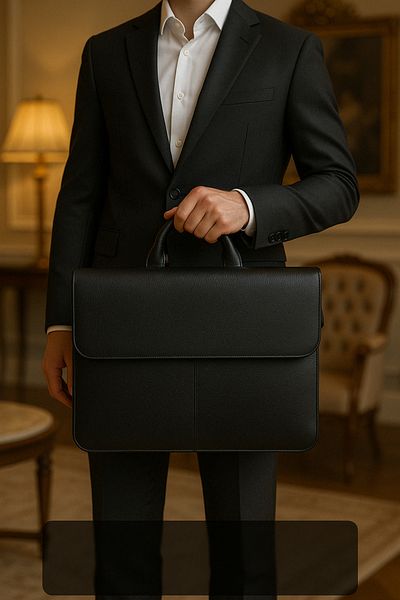 ATABEY ÇANTA Genuine Leather Briefcase