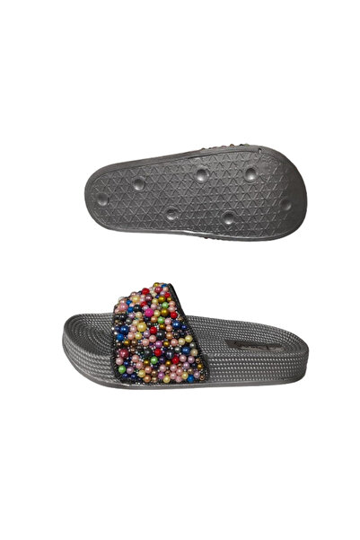 Pienn Літні жіночі кольорові камінцеві щоденні стильні капці