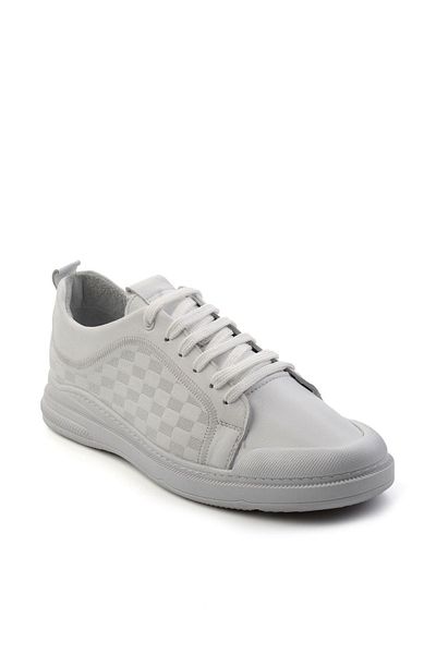 Bambi Tenis pentru bărbați din piele albă E 01084240703