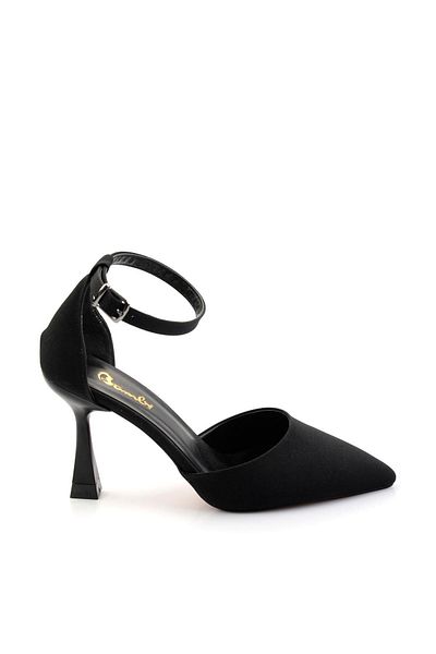 Bambi Pantofi clasici cu toc pentru femei negru mat K 01038606038