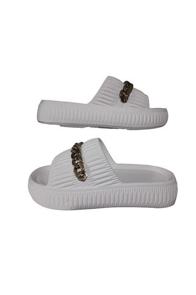 Akım AKIM Papuci de zi cu zi pentru femei, eleganti, confortabili, cu lanturi