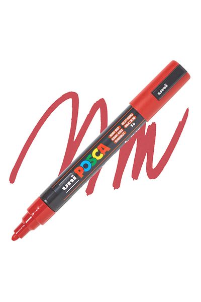 Banadabak Posca Pc-5M Poster Marker Red 1.8-2.5 Ruby