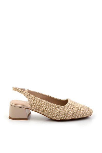 Bambi Beige Women's Classic Heeled Shoes K01213105782