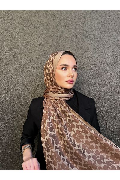 Webinay Home C Pattern Cotton Silk Shawl Scarfs New Season Seasonal Cashmere Shawl Double Sided