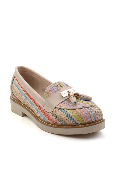 Bambi Pantofi de damă bej multicolori K 01257060828