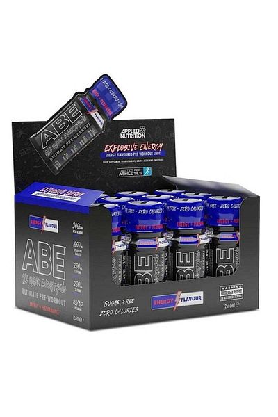 applied nutrition ABE Pre-Workout Drink, Energy Flavor, 60ml, 12 Pieces