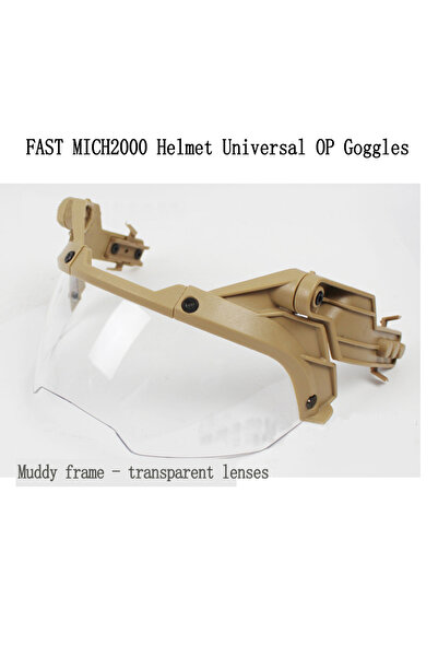 Choice إطار شفاف من الطين، نظارات خوذة تكتيكية FAST Guide قابلة للفصل بزاوية ...