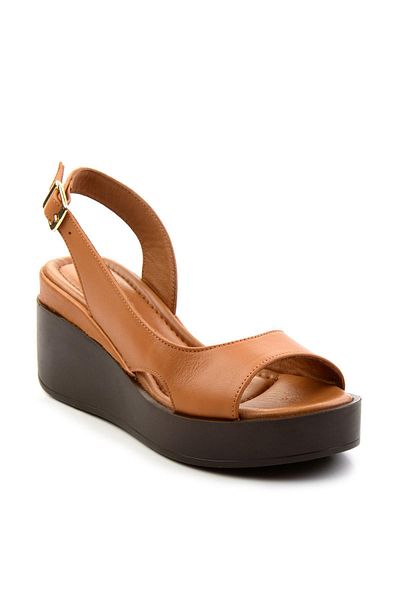 Bambi Taba Leather Women's Sandals K 05359032503
