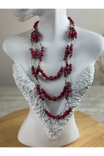 SEDEF TAKI Uzun inci kolye