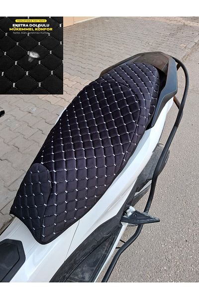 AYAZGRUP Honda Pcx Husă de protecție pentru scaun matlasată cu model Babyface țesătură importată (VARĂ-ANTIPETĂ)