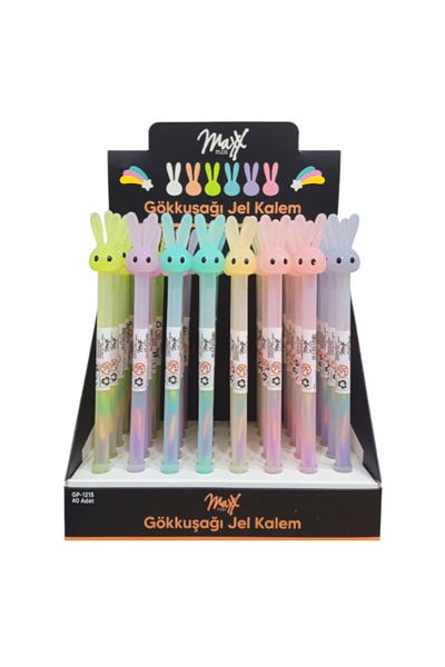 Banadabak Rabbit Head Gel Pen Rainbow Gp-1215 (Single Piece Price)