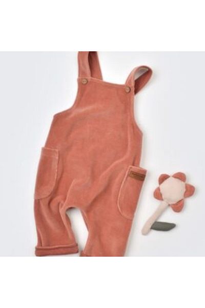 bazaar-turkey all you need Velvet Slopet Jumpsuit 6036 Copper