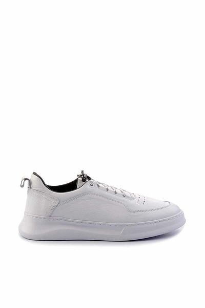 Bambi Λευκά Δερμάτινα Ανδρικά Casual Παπούτσια E 01759024303