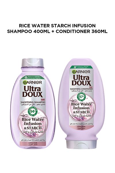 Garnier U.DOUX HYDRATING SHAMPOO ALMOND MILK400 M +GARNIER ULTRA DOUX ALMOND MILK CONDITIONER 360 ML