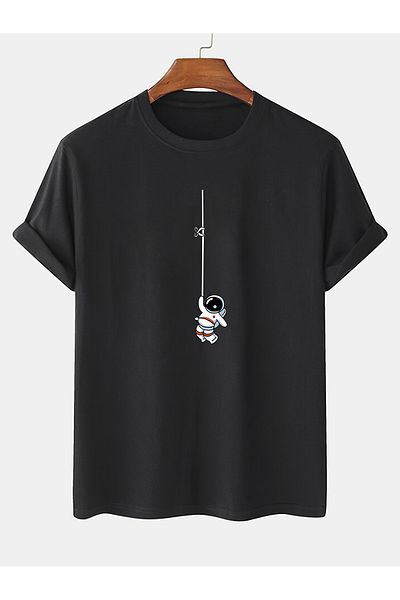 uyguntarz Μπλουζάκι με στάμπα Unisex Mini Astronaut Design
