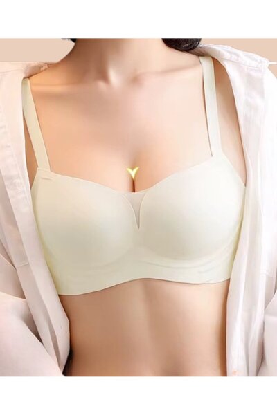 İntive Lingerie Sutien New Generation - Olivia - Decupat cu laser - Suport ușor - Detaliu din dantelă în față