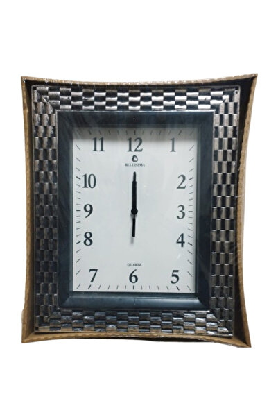Hırdavatistan KLASİK ESKİTME GÜMÜŞ SAAT 35X30 CM SESSIZ ÇALIŞIR