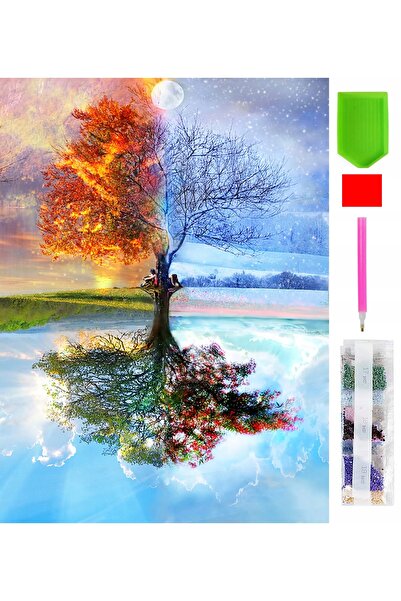 zola Goblen mozaic cu diamante, Zola, model ilustrarea anotimpurilor, 20 x 30 cm