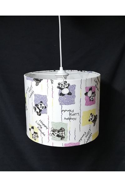 TEKAY AYDINLATMA Children's Room Chandeliers Fabric Covering 30Diameter